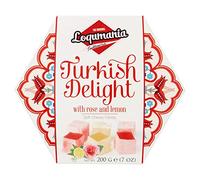 Loqumania Turkish Delight with Rose and Lemon 200g Box