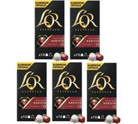 L'OR 50 Nespresso Compatible Capsules Barista Selection (5 Packs, 50 Pods)
