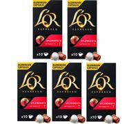 L'OR 50 Nespresso Compatible Capsules Splendente (5 Packs, 50 Coffee Pods)