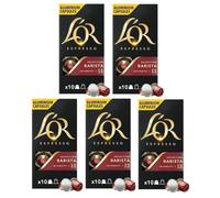 L'OR Barista Selection Nespresso Compatible Aluminum Coffee Capsules x10 (Pack of 5, Total 50 Pods)