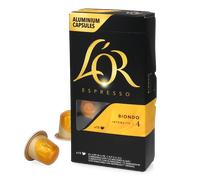 Aluminum Capsules L'OR Espresso Biondo For Nespresso 10 pcs