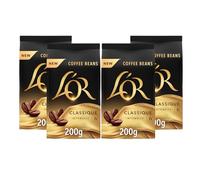 L'OR Classique Coffee Beans 200g Intensity 6 (4 x 200g, 800g Total)