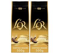 L'OR Crema Absolu Classique Coffee Beans 500g (Pack of 2)