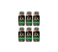 L'OR Decaf Instant Coffee 150g (Pack of 6 Jars, Total of 900g)