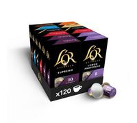 L'Or Espresso Bestseller Coffee Pods Variety Bundle (Pack of 12, Total 120 Capsules) Nespresso®* Compatible