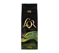 L'OR Espresso Brazil Coffee Beans 500G Intensity 6 100% Arabica