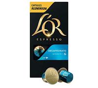 L'Or Espresso Café Decaffeinato Intensity 6 - 50 Nespresso Compatible Aluminium Capsules (10 Capsules)
