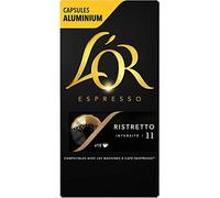 L'Or Espresso Café Ristretto - Intensité 11 - 50 Capsules en Aluminium Compatibles avec les Machines Nespresso (Lot de 5X10 capsules)