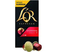 L'Or Espresso Café Splendente - Intensity 7-50 Capsules Made of Aluminium, Compatible with Nespresso Machines, 5 x 10 Capsules, Pack of 2