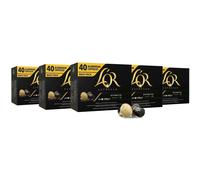 L'OR Espresso Coffee Ristretto Intensity 11 - Nespresso* Compatible Aluminium Coffee Capsules - 5 Packs of 40 Capsules (200 Drinks)