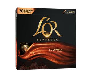 L'OR Espresso Colombia Andes - 20 aluminum capsules compatible with Nespresso® coffee machines