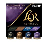 L'OR Espresso Favourites Variety Box Coffee Pods x40 (Pack of 5, Total 200 Capsules)
