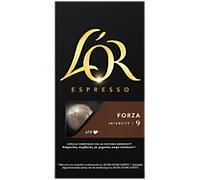 L'OR Espresso Forza Coffee Pods x10 Intensity 9 (Pack of 10, Total 100 Capsules)