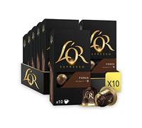 L'OR Espresso Forza Coffee Pods x10 Intensity 9 (Pack of 10, Total 100 Capsules)