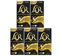 L'OR Espresso Guatemala Nespresso Compatible Aluminum Coffee Capsules x10 (Pack of 5, Total 50 Pods)