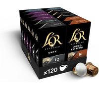 L'OR Espresso Intense Coffee Pods Variety Bundle (Pack of 12, Total 120 Capsules) Nespresso®* Compatible
