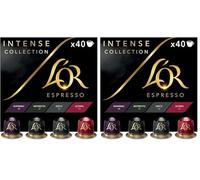 L'OR Espresso Intense Variety Box Coffee Pods x40 Nespresso®* Compatible (Pack of 2)