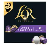 L'OR Espresso Lungo Profondo 40 Coffee Pods Intensity 8 208g