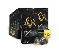 L'OR Espresso Onyx Coffee Pods x10 Intensity 12 (Pack of 10, Total 100 Capsules)