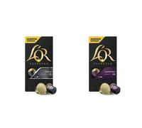 L'OR Espresso Onyx Intensity 12 with Supremo Intensity 10 - Nespresso Compatible Coffee Capsules (Pack of 20, 200 Capsules in Total)