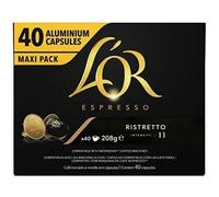 LOR Espresso Pack of 1 Ristretto Coffee Pods x40 Intensity 11 Total 40 Capsules