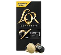 L'Or Espresso Café Ristretto - Intensité 11 - 50 Capsules en Aluminium Compatibles avec les Machines Nespresso (Lot de 5X10 capsules)