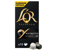 L'OR Espresso Ristretto Coffee Pods x10 Intensity 11 (Pack of 10, Total 100 Capsules)