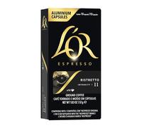 L'OR Coffee Capsules Espresso Ristretto Intensity 11 - Nespresso Compatible - 10 Pack (100)