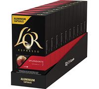 LOR Espresso Splendente Intensity 7, 10 Nespresso Compatible Coffee Capsules, 52 g
