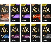 L'OR Espresso Variety Pack Nespresso Compatible Coffee Pods (Pack of 10, Total 100 Coffee Capsules)