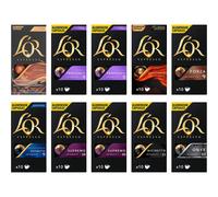 L'OR Espresso Variety Pack Nespresso Compatible Coffee Pods (Pack of 10, Total 100 Coffee Capsules)