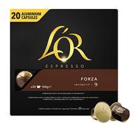 L'Or Forza Espresso Café Intensity Aluminium Compatible with Nespresso Machines 9 Capsules