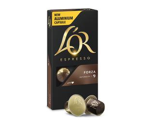 L'OR L´OR Espresso Forza Intensity 9 - 10 aluminum capsules compatible with Nespresso® coffee machines*