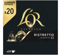 L'OR L´OR Espresso Ristretto Intensity 11 - 20 aluminum capsules compatible with Nespresso® coffee machines*