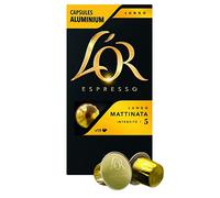 L'Or Lungo Mattinata Espresso Coffee Capsules 5 Intensity 10 Aluminium Compatible Nespresso®*