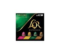 L'OR Origins Espresso Coffee Pods Variety Bundle x40 Nespresso* Compatible