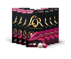 L'OR Origins India Coffee Pods, 7 Packs of Coffee Capsules, Total 70 Capsules