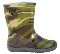 Lora Dora Boys Girls Mid Calf Wellington Rain Boots Camo Print 8 UK Child