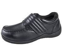 Lora Dora Boys Slip On School Shoes Black Three 11