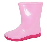 Lora Dora Kids Boys Girls Mid Calf Wellington Boots Baby Pink 8 UK Child
