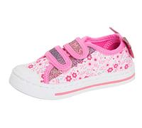 Lora Dora Kids Canvas Pumps Pink Glitter Butterfly UK 8 Child