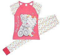 Lora Dora Womens Character Pyjamas Pjs Tatty Teddy Sleep All Day Pink/White UK 8-10