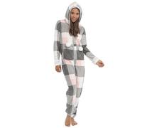 Lora Dora Womens Check Print All in One Pink UK 16-18