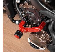 Lorababer Left & Right Engine Crash Pads Frame Sliders Protector Compatible with H-onda CB650R CB 650R CB 650 R 2019 2020 2021 2022 2023 Motorcycle Guard Cover (Red)