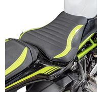 Lorababer Motorcycle Driver Passenger Seat Pad Cover Air Pressure Relief Seat Cushion Pillion Leather Pad Compatible with K-awasaki Z900 Z 900 2017-2024 2018 2019 2020 2021 2022 2023(Front-Green)