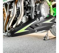 Lorababer Motorcycle Engine Spoiler Belly Pan Guard Lower Fairing Frame Panel Carbon Look Black Compatible with K-awasaki Z900 Z 900 Z-900 2017 2018 2019 Accessories (Black)