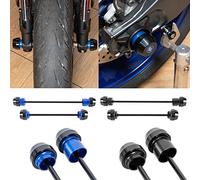 Lorababer Motorcycle Front Rear Wheel Axle Fork Slider Protector for YZF-R7 Crash Cap Pad Falling Protector Compatible with Y-amaha YZFR7 YZF R7 2021 2022 2023 Falling Protection (Black)