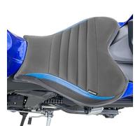 Lorababer Motorcycle Front Rider Rear Passenger Seat Pad Cover Cushion Pillion Leather Pad Compatible with Y-amaha YZFR7 YZF-R7 YZF R7 2021 2022 2023 Pressure Relief Saddle (Front-Blue)