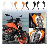 Lorababer Motorcycle Left & Right Front Headlight Trim Cover Headlamp Fairing Cover Protector Compatible with K.T.M 390 DUKE Duke 390 DUKE390 2017-2022 2018 2019 2020 2021 (White)