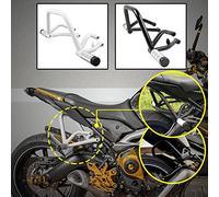 Lorababer Motorcycle Rear Passenger Foot Pegs Stunt Subcage Crash Bar Compatible with Y-amaha MT09 FZ09 MT FZ 09 MT-09 FZ-09 Tracer900 2014 2015 2016 2017 2018 2019 2020 Falling Frame Protector(Black)